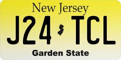 NJ license plate J24TCL