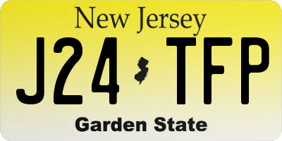 NJ license plate J24TFP