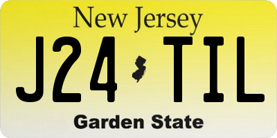 NJ license plate J24TIL