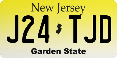 NJ license plate J24TJD