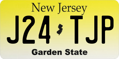 NJ license plate J24TJP