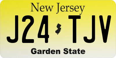 NJ license plate J24TJV