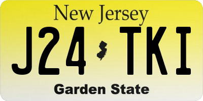 NJ license plate J24TKI