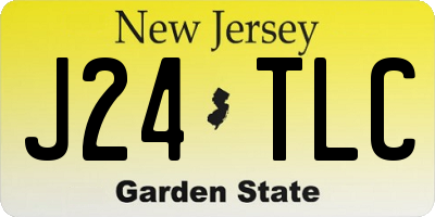 NJ license plate J24TLC