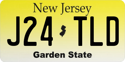 NJ license plate J24TLD