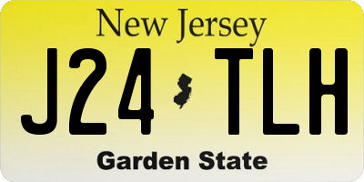 NJ license plate J24TLH