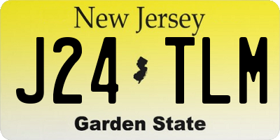 NJ license plate J24TLM
