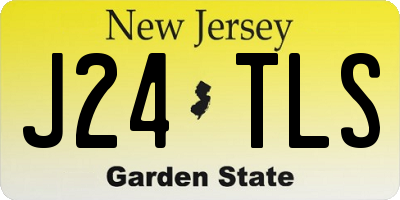 NJ license plate J24TLS