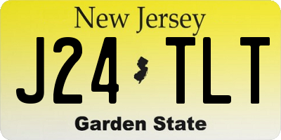 NJ license plate J24TLT