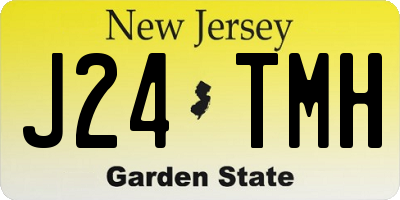 NJ license plate J24TMH