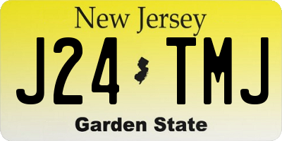 NJ license plate J24TMJ