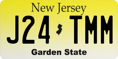 NJ license plate J24TMM
