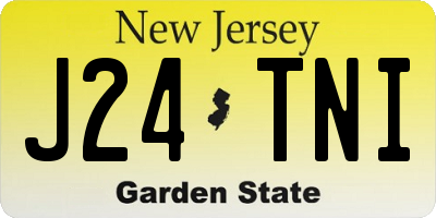 NJ license plate J24TNI