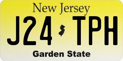 NJ license plate J24TPH