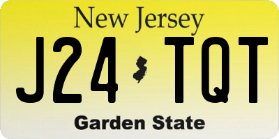 NJ license plate J24TQT