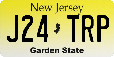 NJ license plate J24TRP