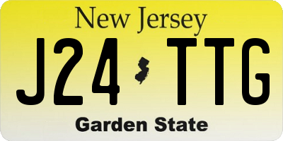 NJ license plate J24TTG