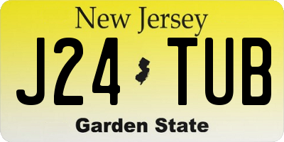 NJ license plate J24TUB