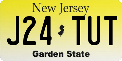 NJ license plate J24TUT