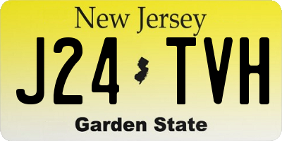 NJ license plate J24TVH