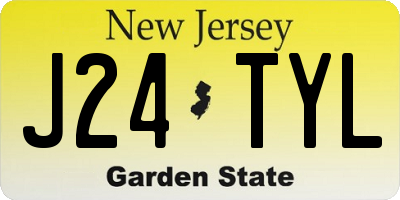 NJ license plate J24TYL