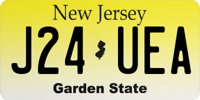 NJ license plate J24UEA