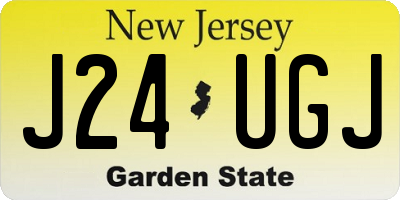 NJ license plate J24UGJ