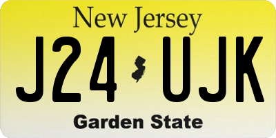 NJ license plate J24UJK
