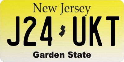NJ license plate J24UKT