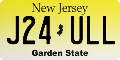 NJ license plate J24ULL