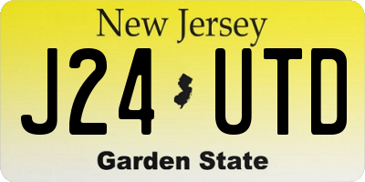 NJ license plate J24UTD