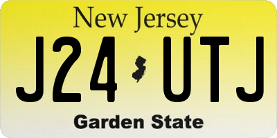 NJ license plate J24UTJ