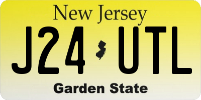 NJ license plate J24UTL