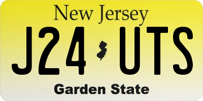 NJ license plate J24UTS