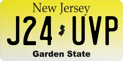 NJ license plate J24UVP