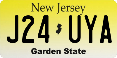 NJ license plate J24UYA