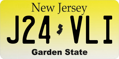 NJ license plate J24VLI