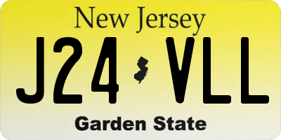 NJ license plate J24VLL