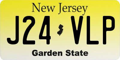 NJ license plate J24VLP