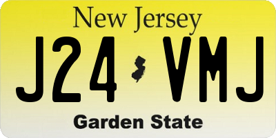 NJ license plate J24VMJ