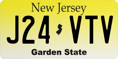 NJ license plate J24VTV