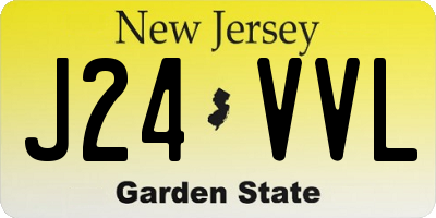 NJ license plate J24VVL