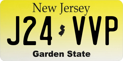 NJ license plate J24VVP