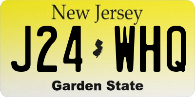 NJ license plate J24WHQ