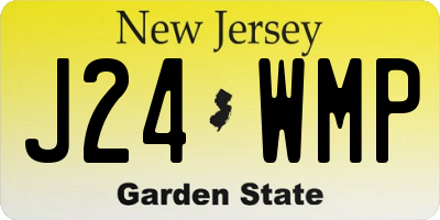 NJ license plate J24WMP