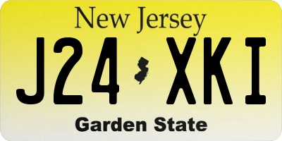 NJ license plate J24XKI