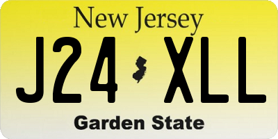 NJ license plate J24XLL