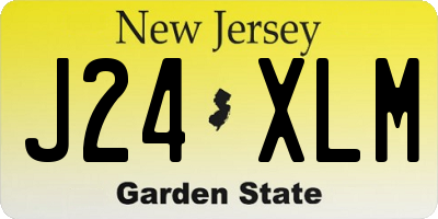 NJ license plate J24XLM
