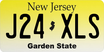NJ license plate J24XLS
