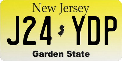 NJ license plate J24YDP